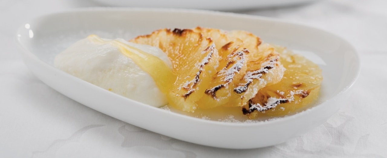 Ananas caramellato ricetta