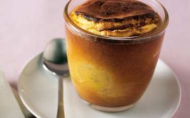 Flan di banane e pompelmi