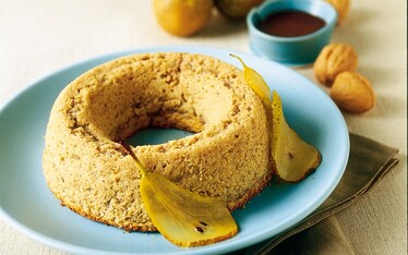 Flan alle noci e pere