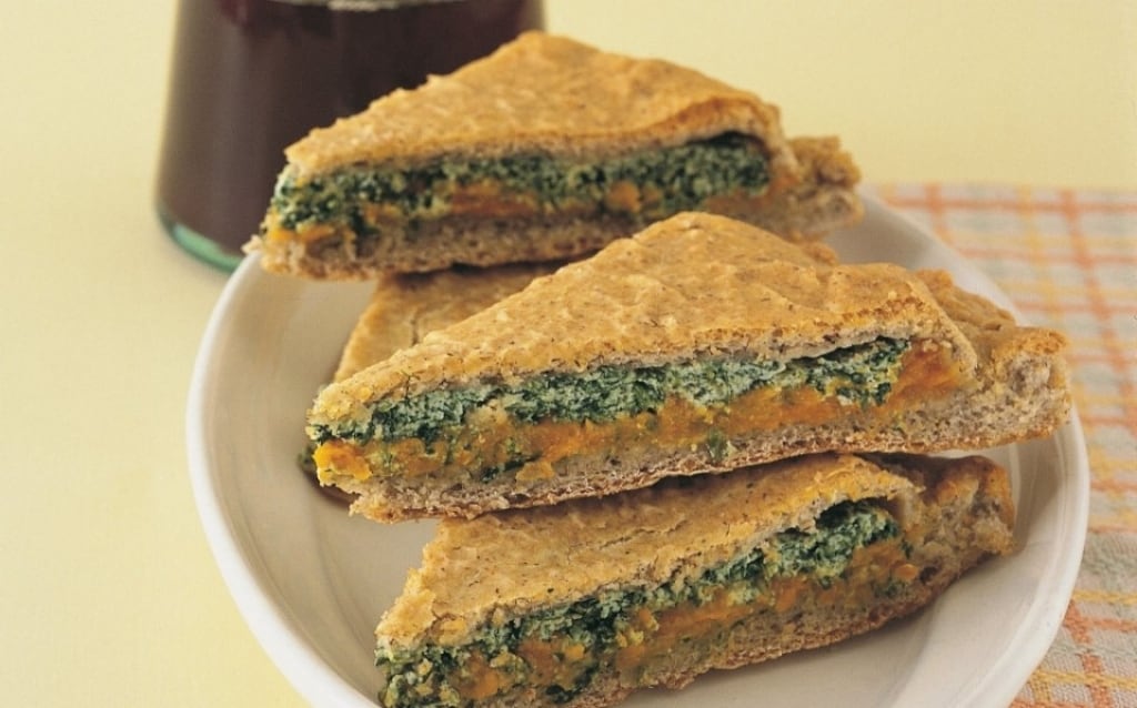 Ricetta Focaccia ripiena di zucca, ricotta e spinaci ...