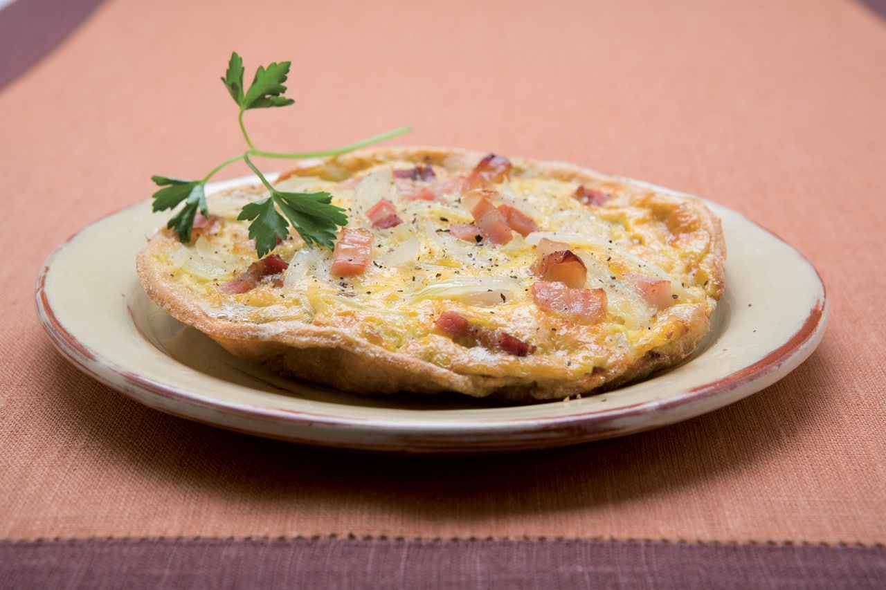 Frittata di cipolle e guanciale ricetta