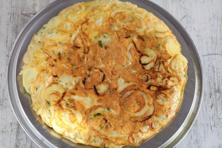 Preparazione Frittata di patate - Fase 4 Preparazione Frittata di patate - Fase 4