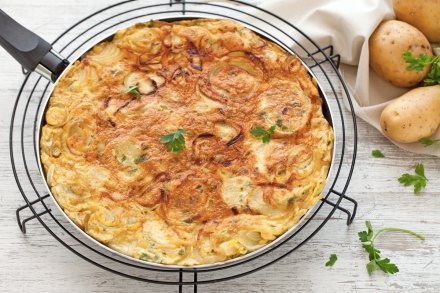 Preparazione Frittata di patate - Fase 5 Preparazione Frittata di patate - Fase 5