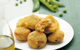 Frittelle di patate con verdure miste