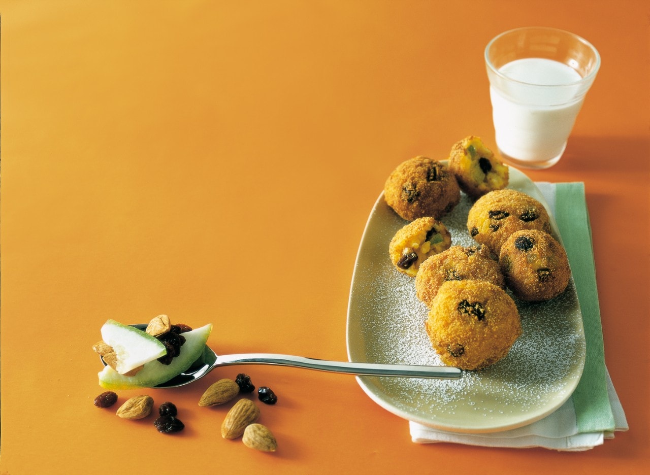 Frittelle di riso al cedro candito ricetta