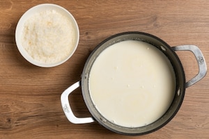 Preparazione Gelato al parmigiano - Fase 1