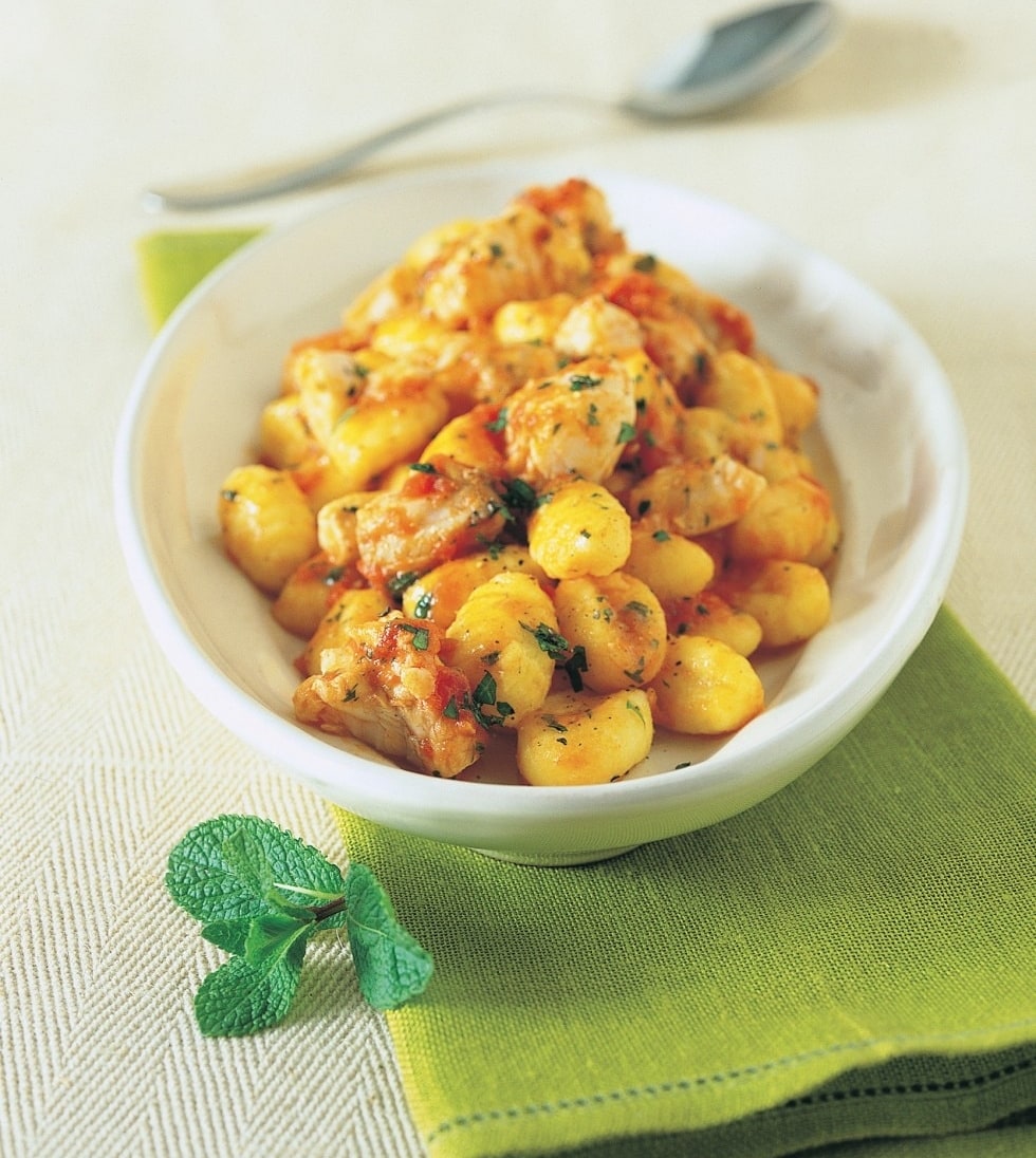 Gnocchi con nasello al profumo di menta