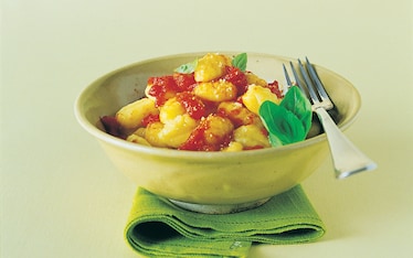 Gnocchi di patate al basilico e pomodoro