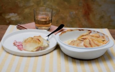 Gratin di cotto e fontina