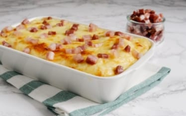 Gratin di pane e fontina