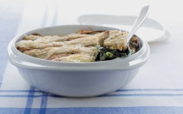 Gratin di spinaci alla fontina