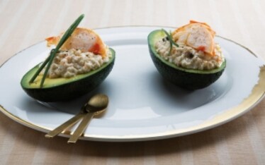 Avocado con mousse di aragosta
