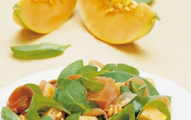Insalata di melone pinoli e spinaci