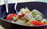 Insalata di penne fredde ai formaggi