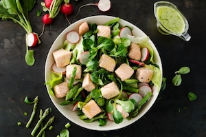 Preparazione Insalata di salmone e asparagi - Fase 4