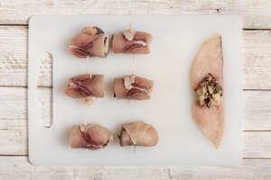 Preparazione Involtini di pesce spada - Fase 2