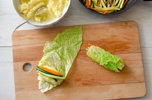 Preparazione Involtini di verza con fonduta di bitto - Fase 2