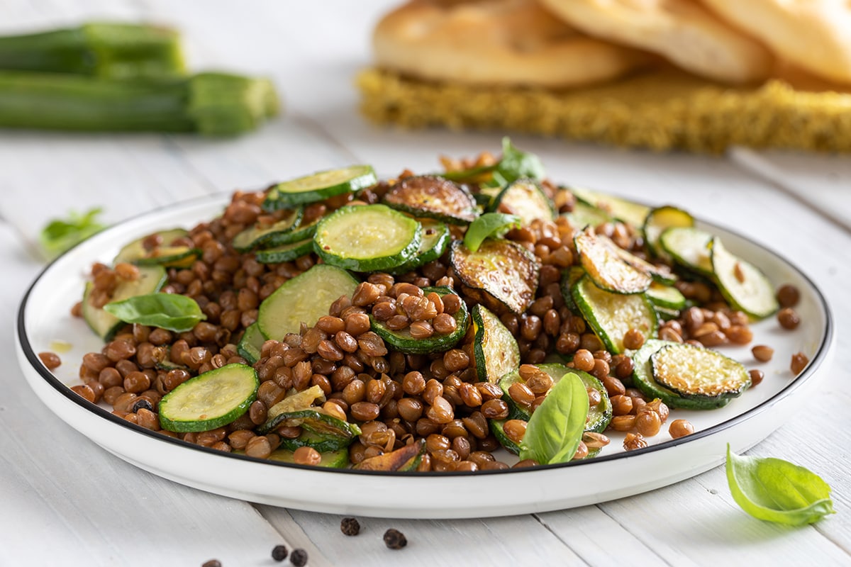 Lenticchie e zucchine ricetta