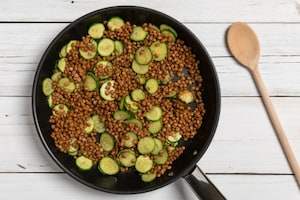 Preparazione Lenticchie e zucchine - Fase 2