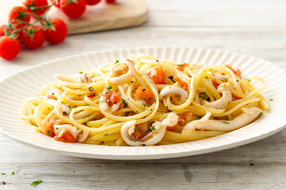 Linguine con le seppie ricetta