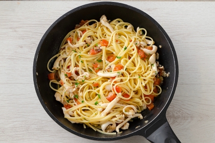 Preparazione Linguine con le seppie - Fase 3 Preparazione Linguine con le seppie - Fase 3