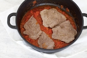 Preparazione Manzo alla pizzaiola - Fase 2