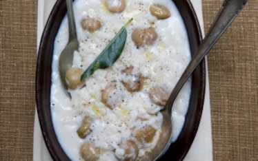 Minestra di castagne e latte