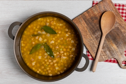 Preparazione Minestra di ceci - Fase 3 Preparazione Minestra di ceci - Fase 3