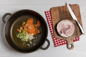 Preparazione Minestra di ceci - Fase 2