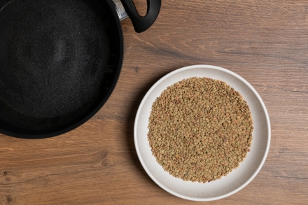 Preparazione Minestra di lenticchie - Fase 1 Preparazione Minestra di lenticchie - Fase 1