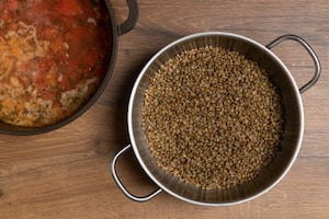 Preparazione Minestra di lenticchie - Fase 2