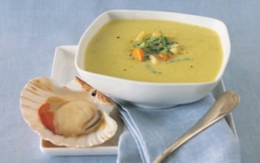 Minestra di patate e cappesante