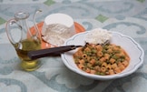 Minestra di piselli e ricotta