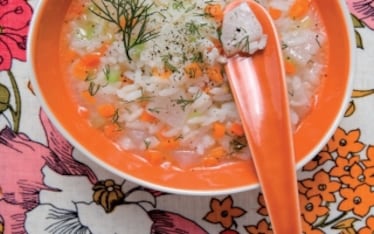 Minestra di riso e rape