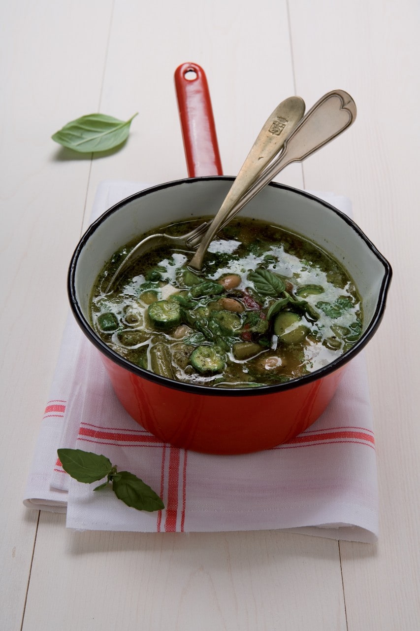 Minestrone con il pesto ricetta