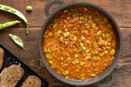 Minestrone saporito di fave
