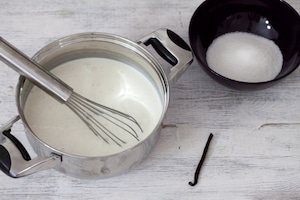 Preparazione Panna cotta senza colla di pesce - Fase 3