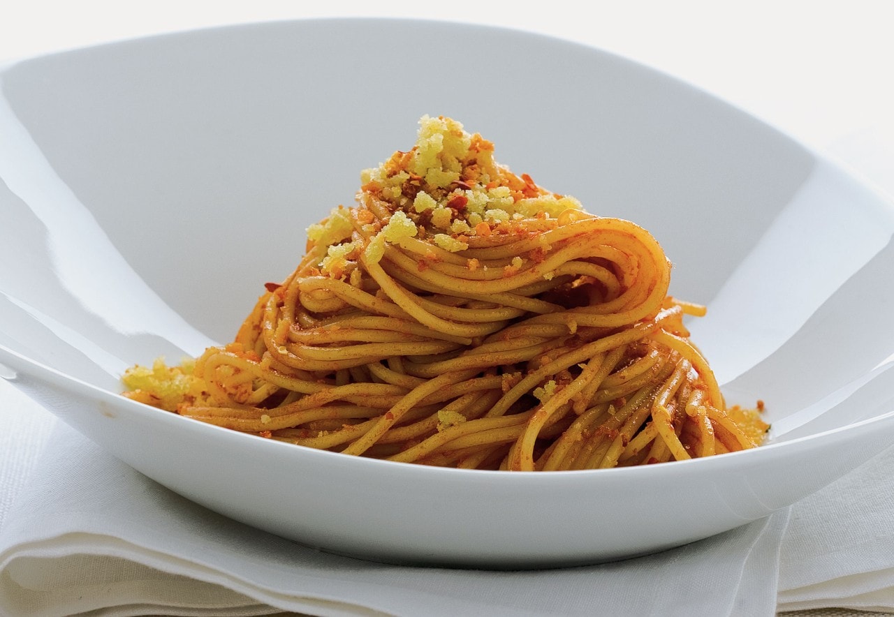 Spaghettini alle acciughe ricetta