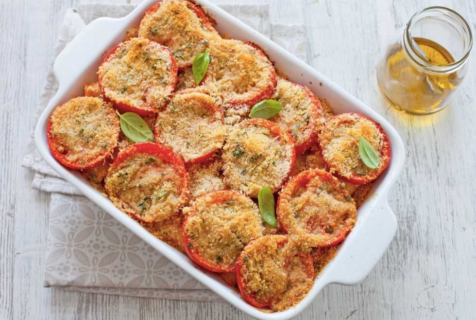 Pasta e pomodori al forno ricetta