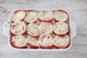 Preparazione Pasta e pomodori al forno - Fase 5