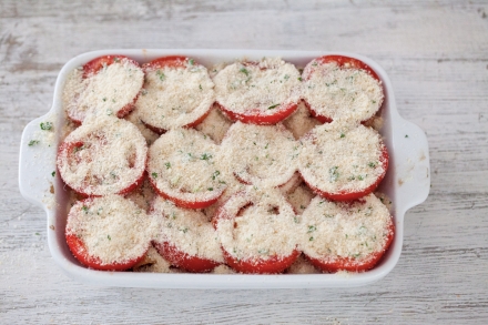 Preparazione Pasta e pomodori al forno - Fase 5 Preparazione Pasta e pomodori al forno - Fase 5