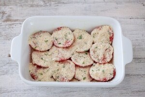 Preparazione Pasta e pomodori al forno - Fase 3