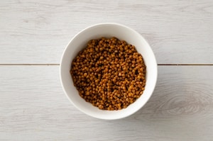 Preparazione Penne con lenticchie e ragù di verdure - Fase 1