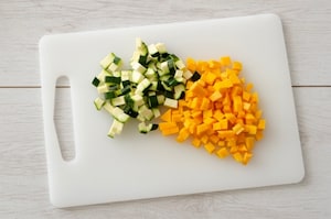 Preparazione Penne con lenticchie e ragù di verdure - Fase 2