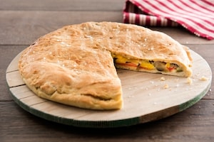 Preparazione Pizza ripiena di verdure - Fase 3