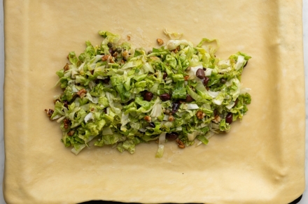 Preparazione Pizza di scarola - Fase 3 Preparazione Pizza di scarola - Fase 3