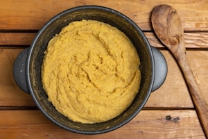 Preparazione Polenta concia - Fase 2