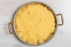 Preparazione Polenta pasticciata con sugo finto - Fase 3