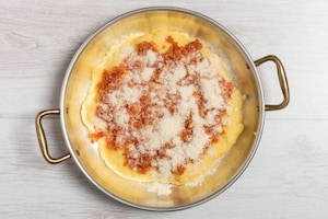 Preparazione Polenta pasticciata con sugo finto - Fase 2