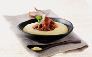 Polipetti con crema di polenta